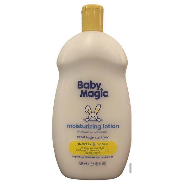Baby Magic SWEET BUTTERCUP scent, Moisturizing Body Lotion,  16.5 Oz new HTF - Picture 1 of 2